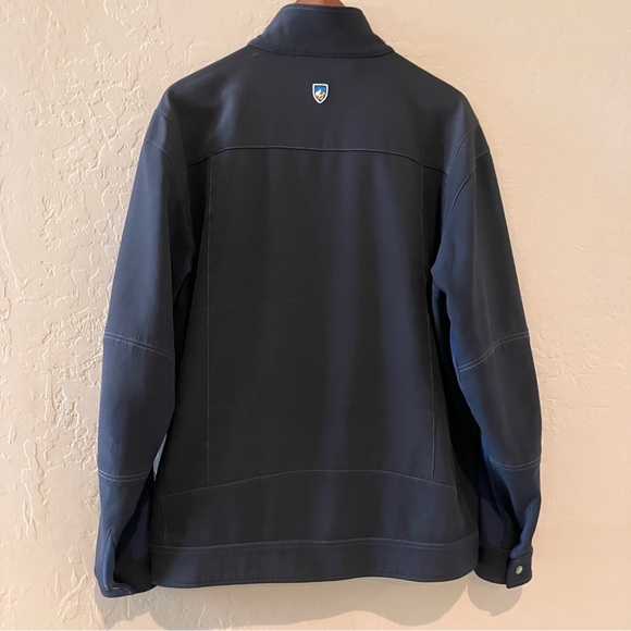 Kuhl Impakt Full Zip Water Repellent Fleece Lined Jacket Gray Navy Men's Large - Picture 10 of 16